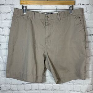 VTG Polo Ralph Lauren Classic Chino Polo‎ Khaki Prospect Shorts Mens Size 38